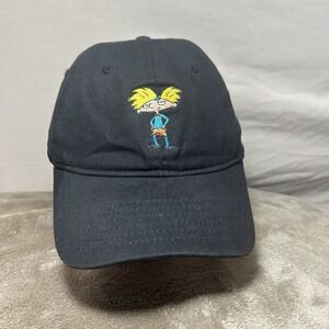 Hey Arnold 2017 Viacom Hat Strap Back Nickelodeon Baseball Dad Black